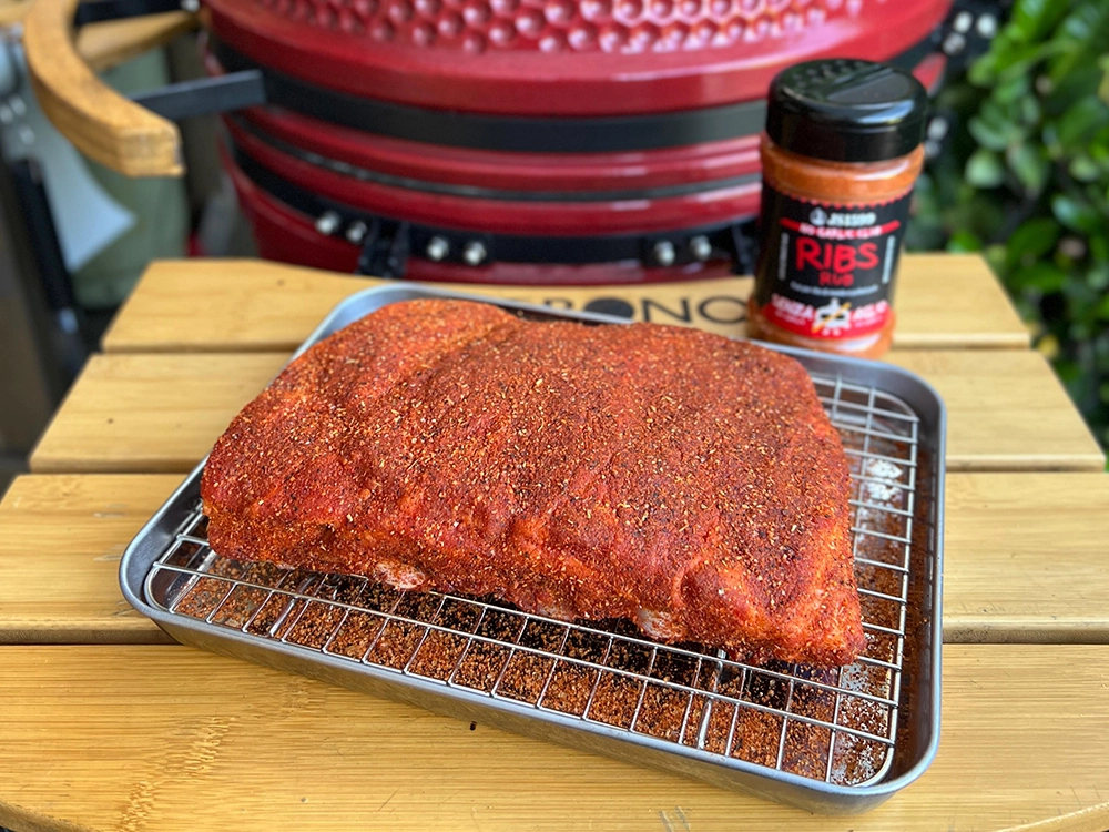 BBQ RIBS Rib applicato sulle costine di maiale
