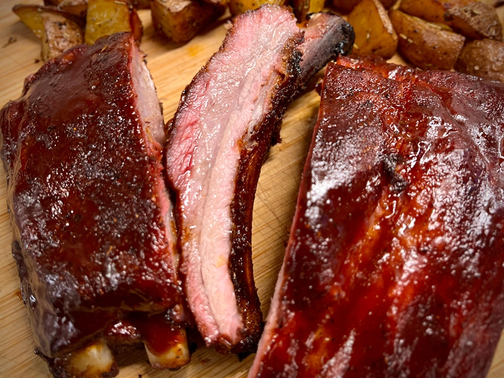 Ribs American BBQ pronte per essere mangiate