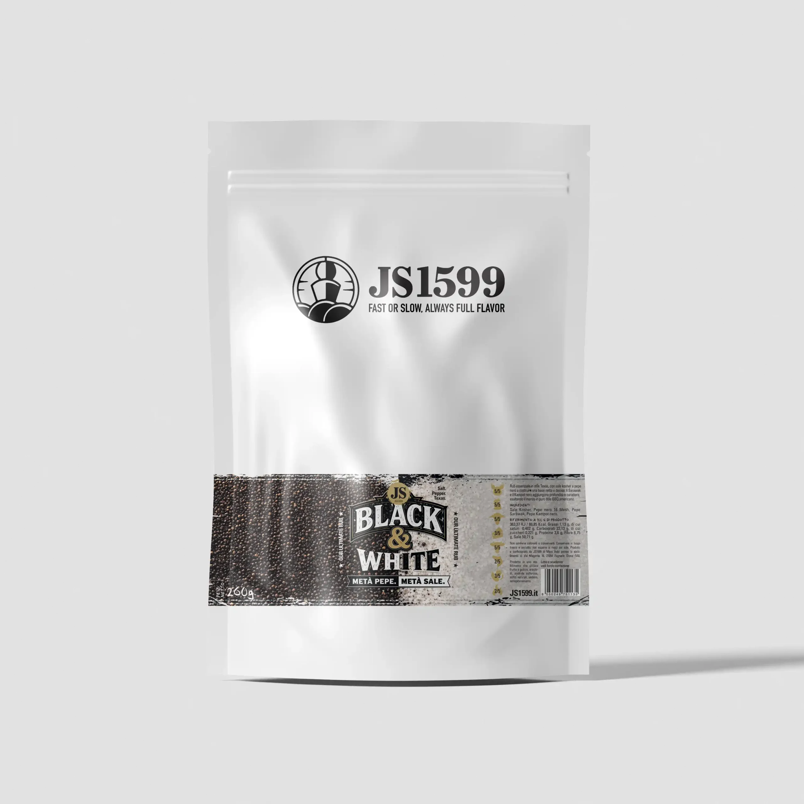Texas Rub BLACK & WHITE - Confezione Kg